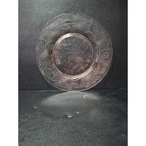 Macbeth Evans Pink Dogwood Glass Salad Plate, 8"‎ Floral Plate, Depression Glass